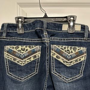 Rock & Roll Denim Boot Cut embellished pockets  30 D0014